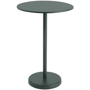 Linear Steel Baaripöytä Ø70 cm Dark Green 