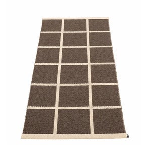 Kudottu Matto Criss Dark Brown 70x150 cm