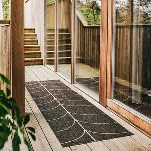 Kudottu Matto Leif Dark Brown 70x180 cm