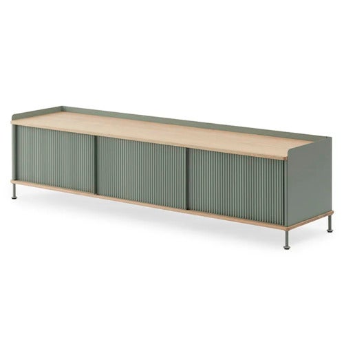 Enfold senkki 186 x 45 cm  - oiled oak Dusty Green