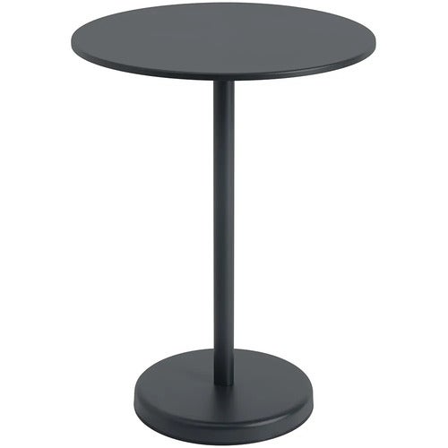 Linear Steel Baaripöytä Ø70 h: 95 cm Anthracite Black 