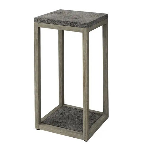 Torre kukkapöytä 70 cm tiikki/laavakivi Artwood