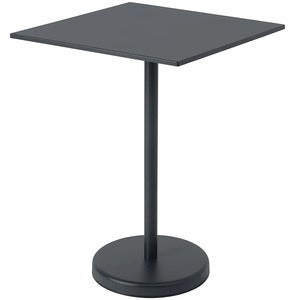 Linear Steel Baaripöytä 70x70 h: 95 cm Anthracite Black 