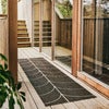Kudottu Matto Leif Dark Brown 70x270 cm