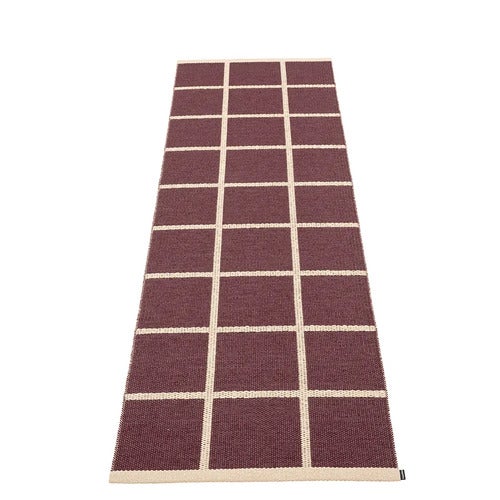 Kudottu Matto Criss Burgundy 70x225 cm