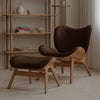 A Conversation Piece Lepotuoli Oak/Hope Leather Brown