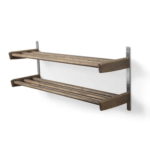 Meja Kenkähylly 90 cm 2 hyllyä Savustettu tammi