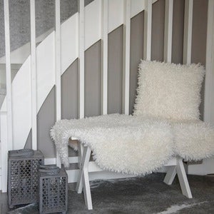 Wooly koristetyyny 45x45 cm Ivory
