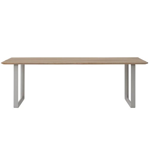 70/70 ruokapöytä 225x90 cm Sapele Mahogany/Grey