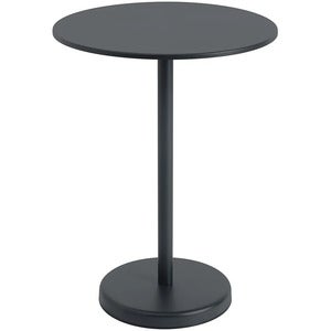 Linear Steel Baaripöytä Ø70 h: 95 cm Anthracite Black 