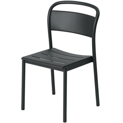 Linear Steel Ruokailutuoli Anthracite Black 