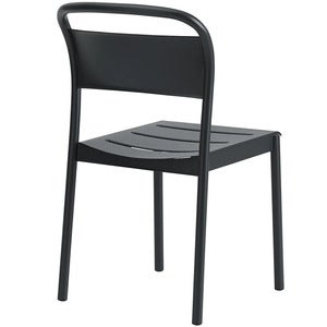 Linear Steel Ruokailutuoli Anthracite Black 