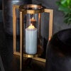 Verano kynttilälyhty pieni Brass Antique Artwood 