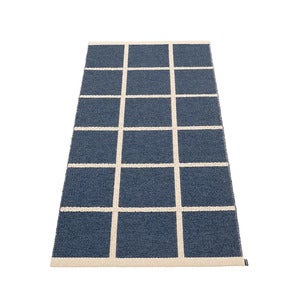 Kudottu Matto Criss Dark Blue 70x150 cm