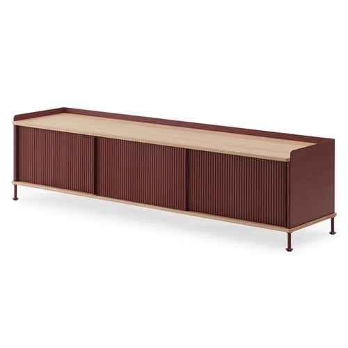 Enfold senkki 186 x 45 cm  - oiled oak Deep Red
