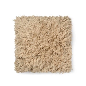 Käsinkudottu Tyynynpäällinen Meadow High Pile Light Sand