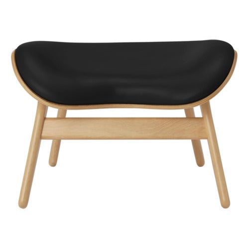 A Conversation Piece Ottoman Rakkaus Oak/Umage Leather Black