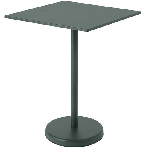 Linear Steel Baaripöytä 70x70 h: 95 cm Dark Green 