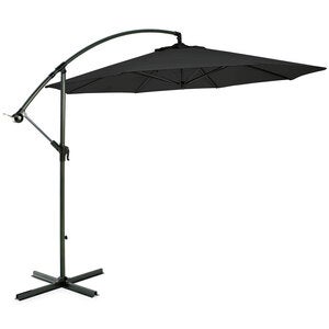 Aurinkovarjo sidewinder 300 cm metalli/musta