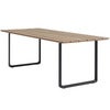 70/70 ruokapöytä 225x90 cm Sapele Mahogany/Anthracite Black