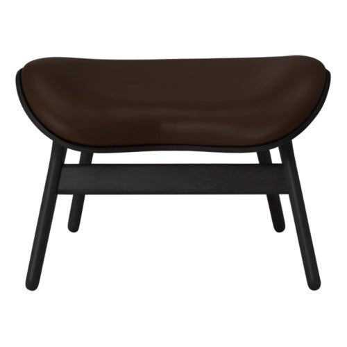 A Conversation Piece Ottoman Rakkaus Black Oak/Umage Leather Brown
